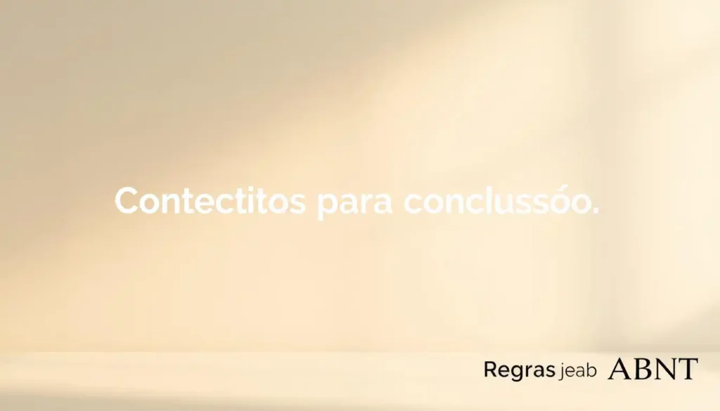 Conectivos para conclusão