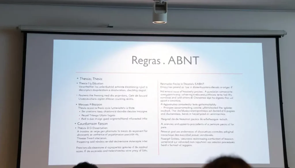 Normas ABNT para slides