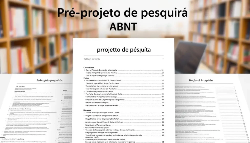 Pré-projeto de pesquisa ABNT