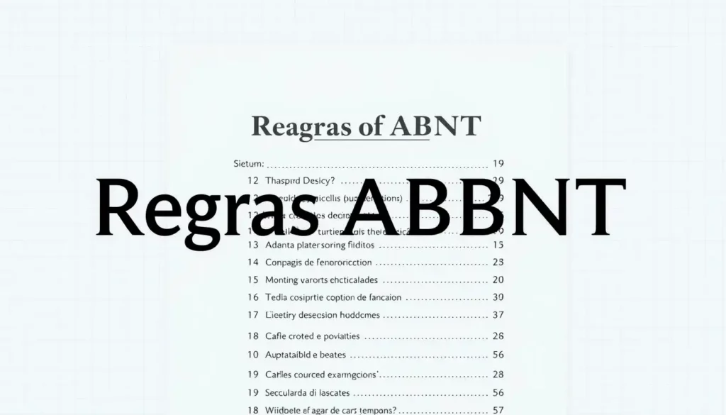 Sumário ABNT