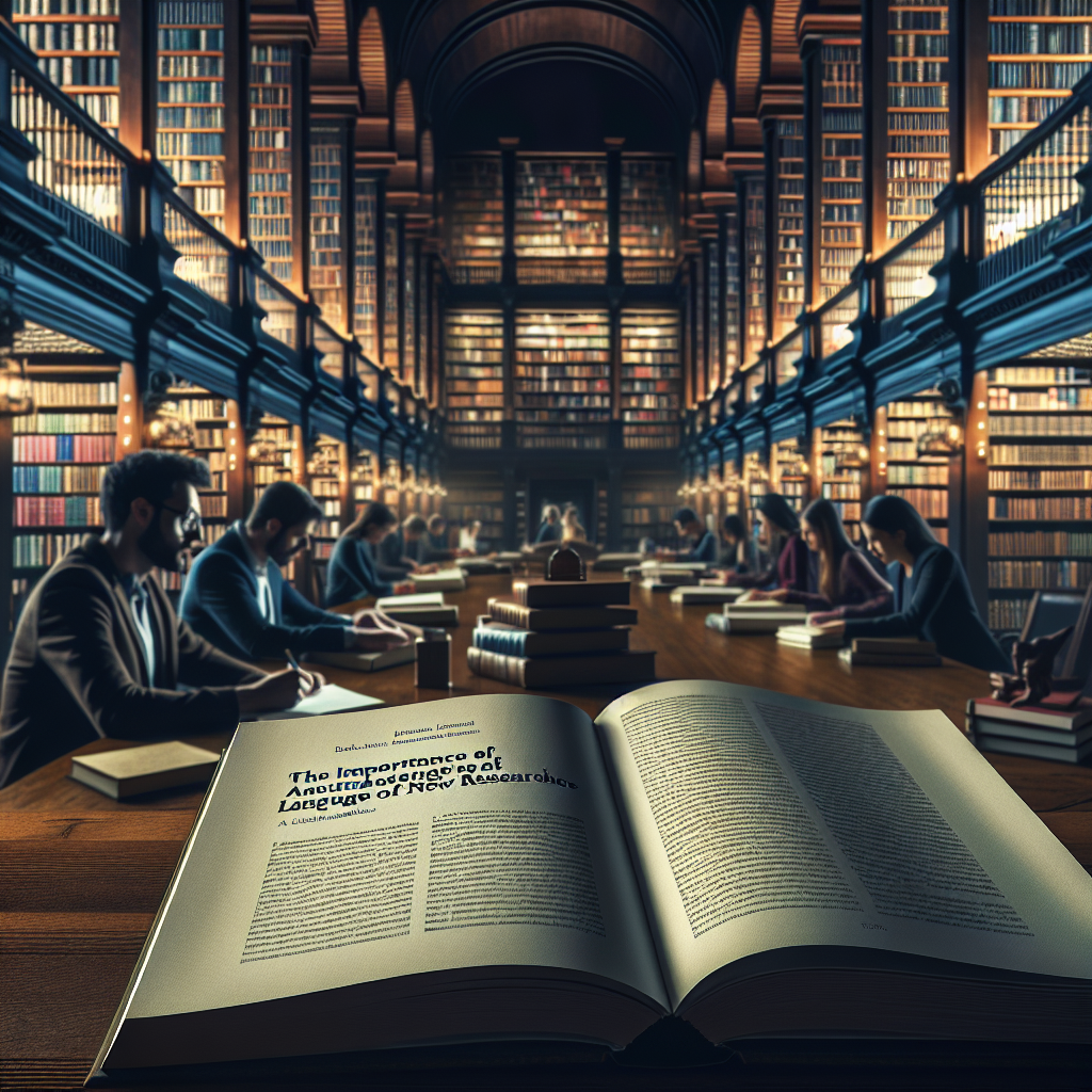 A Importância da Linguagem Acadêmica na Formação de Novos Pesquisadores
