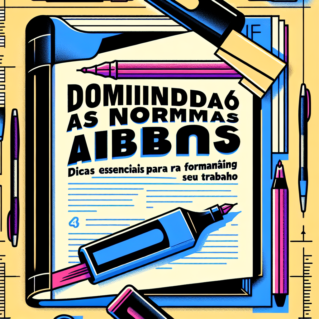Dominando as normas abnt: dicas essenciais para formatar seu trabalho