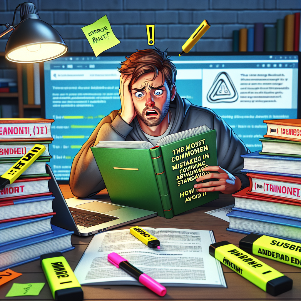 Os Erros Mais Comuns ao Seguir as Normas ABNT e Como Evitá-los