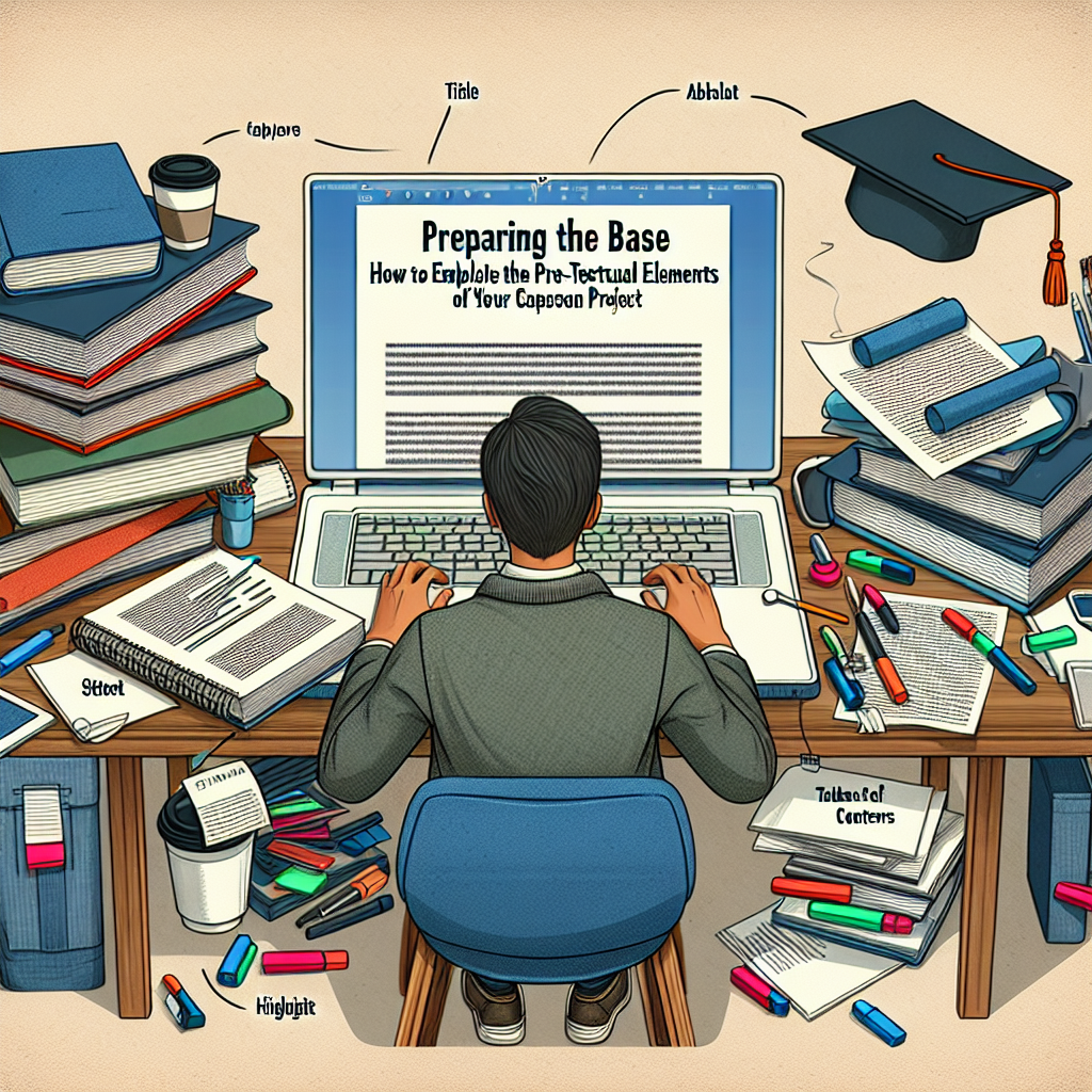 “Preparando a Base: Como Elaborar os Elementos Pré-Textuais do seu TCC”