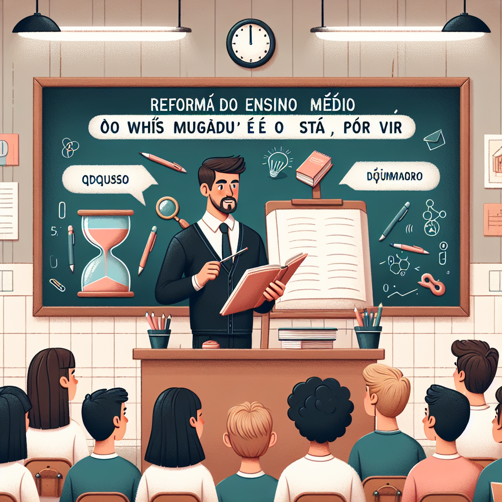 Reforma do Ensino Médio: O Que Mudou e o Que Está por Vir